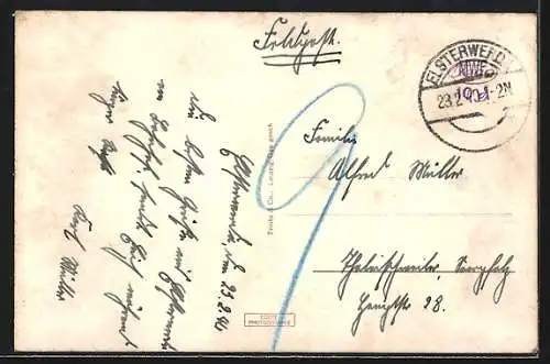 AK Biehla / Elsterwerda, Partie am Winterberg