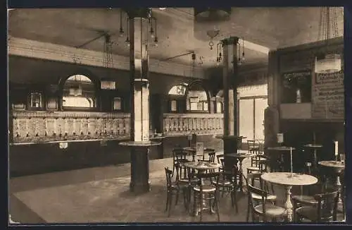 AK Nürnberg, Gasthaus Luitpold-Automat, Bes. Joh. Philipp Link, Innenansicht