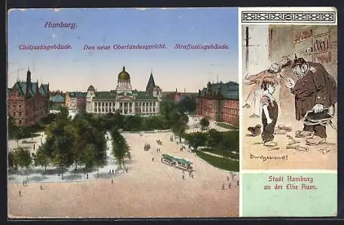 AK Hamburg-Neustadt, Civiljustizgebäude, Das neue Oberlandesgericht, Strafjustizgebäude