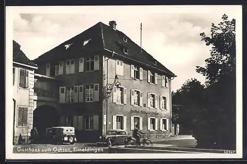 AK Eimeldingen, Gasthaus zum Ochsen, Bes. Eugen Kaufmann
