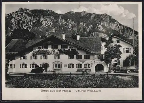 AK Schwangau bei Füssen, Gasthof Weinbauer