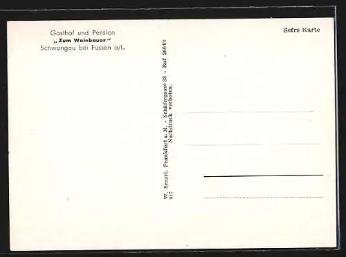 AK Schwangau bei Füssen, Gasthof Weinbauer