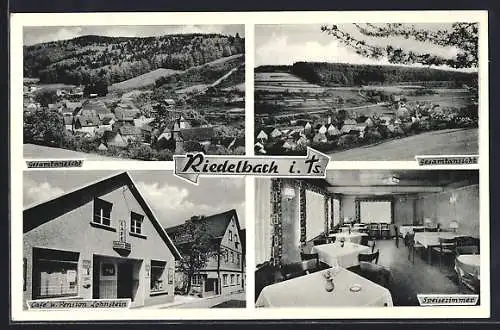 AK Riedelbach i. T., Cafe u. Pension Lohnstein, Gesamtansicht
