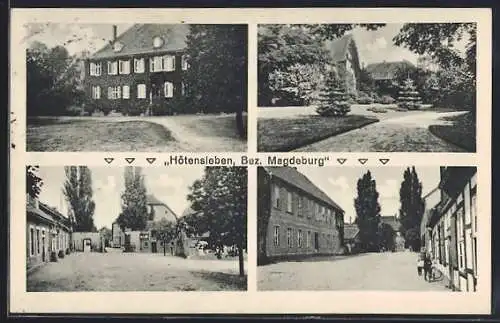 AK Hötensleben /Magdeburg, Partien im Ort