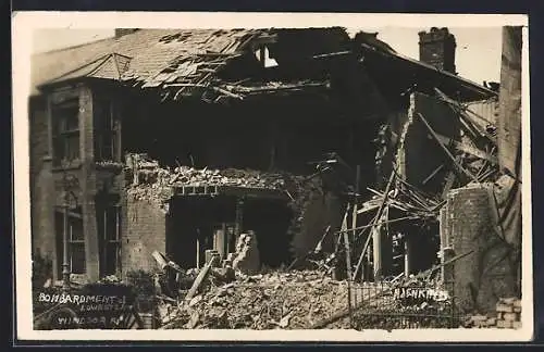 AK Lowestoft, House after Bombardment