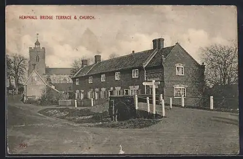 AK Hempnall, Bridge, Terrace and Church