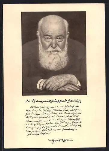 Künstler-AK Hans Thoma: Portrait des Malers