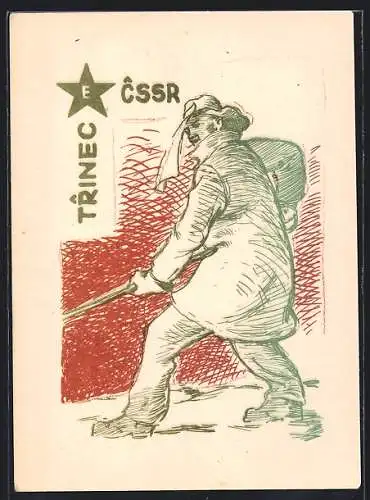 AK Esperanto, tschechoslowakischer Arbeiter