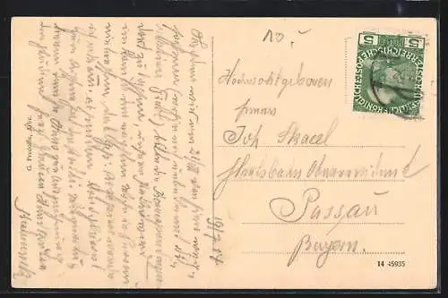 AK Arbe - Rab, Ortspartie mit Blick zur Kirche