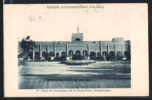 AK Ouagadougou, Palais du Gouverneur de la Haute-Volta