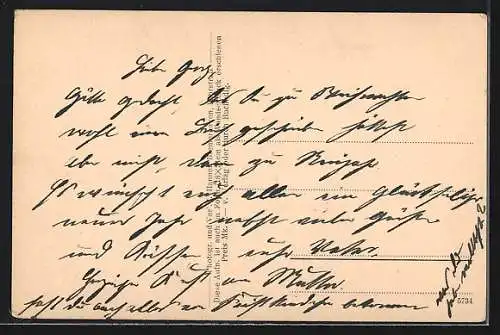 AK Veles, Hufschmiede mit Stadtpanorama