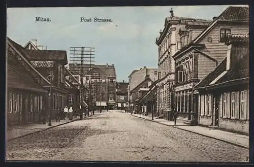 AK Mitau, Partie der Post-Strasse