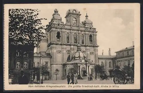 AK Wilna, Blick zur Griechisch-kath. Kirche
