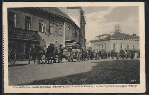 AK Wilna, Deutsches Militär rückt in den Ort ein, Russisches Theater