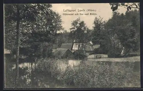 AK Lorch / Württbg., Blick zur Götzenmühle