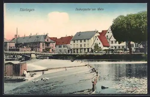 AK Nürtingen, Neckarpartie am Wehr