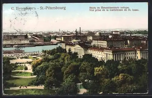 AK St.-Petersbourg, Vue prise de la Cathedrale de St. Isaac