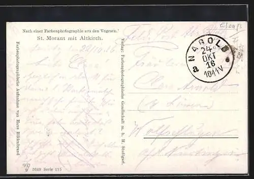 AK St. Morant /Vogesen, Ortsansicht mit Altkirch