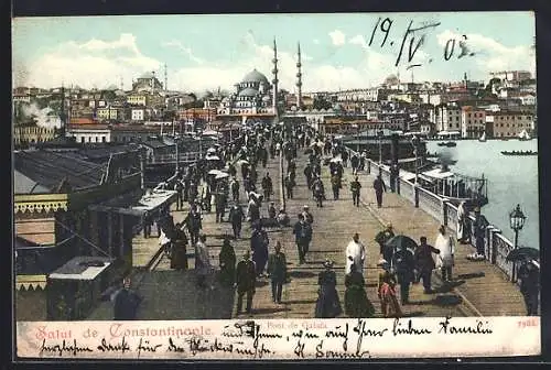 AK Constantinople, Le Pont de Galata