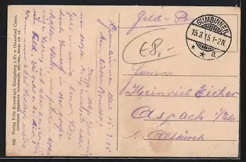AK Gumbinnen, Kriegsschäden in der Stadt