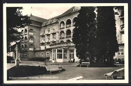AK Freiwaldau, Hotel Gräfenberg im Priessnitzkurort