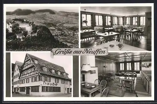 AK Neuffen, Ortsansicht mit Gasthof zur Traube