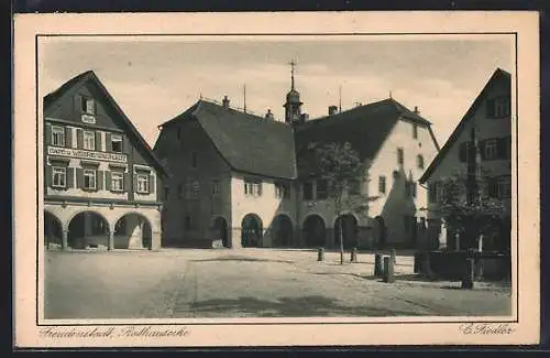 AK Freudenstadt, Strassenpartie im Ort