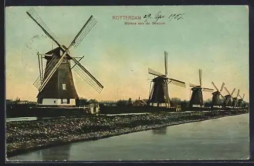 AK Rotterdam, Molens aan de Boezem, Windmühlen