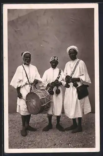 AK Araber mit Trommel und Flöten