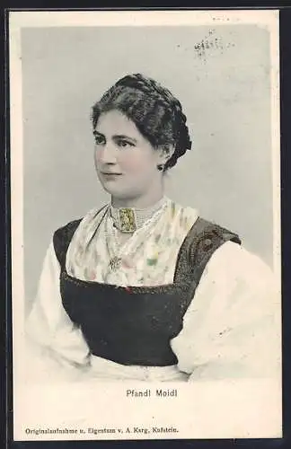 AK Pfandl Moidl in Tiroler Tracht