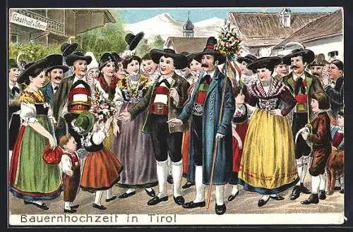 AK Bauernhochzeit in Tirol
