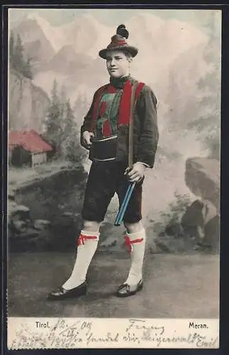 AK Meran /Tirol, Italiener in Tracht