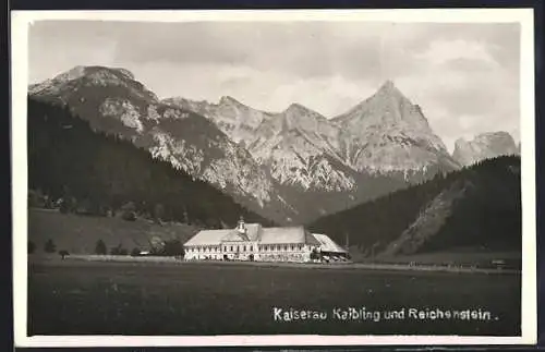 AK Admont, Schloss Kaiserau mit dem Kaibling