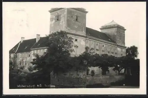 AK Wolkersdorf, Ansicht vom Schloss