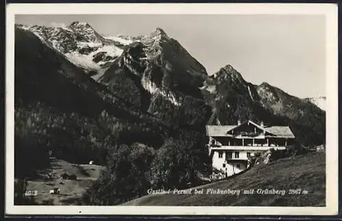 AK Finkenberg, Der Gasthof Persal mit dem Grünberg