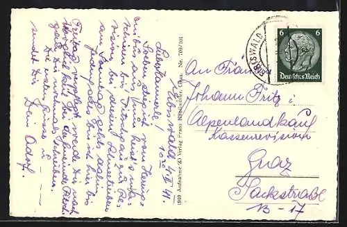 AK Eibiswald, Ortsansicht vom Berg aus