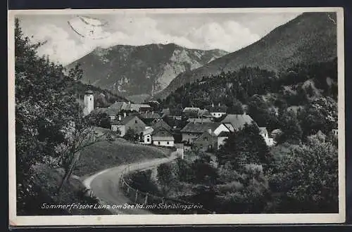 AK Lunz am See, Ortsansicht mit Scheiblingstein