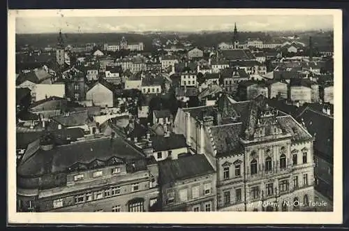 AK St. Pölten, Stadtansicht aus der Vogelperspektive