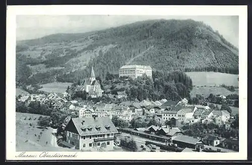AK Murau /Obersteiermark, Ortsansicht mit Berglandschaft