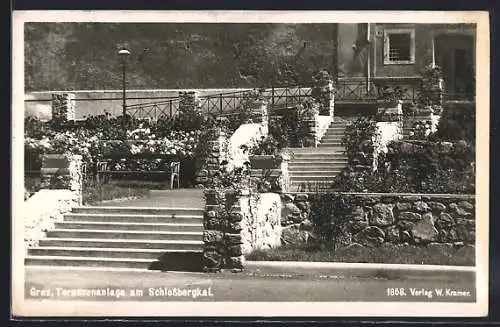 AK Graz, Terrassenanlage am Schlossberg