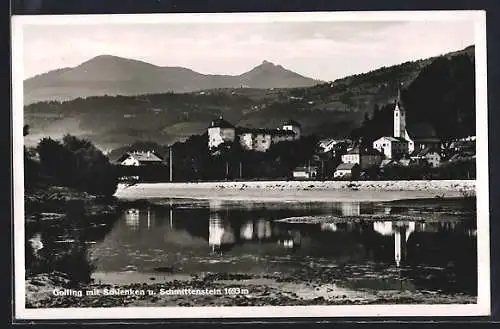 AK Golling an der Salzach, Ortsansicht mit Schlenken und Schmittenstein