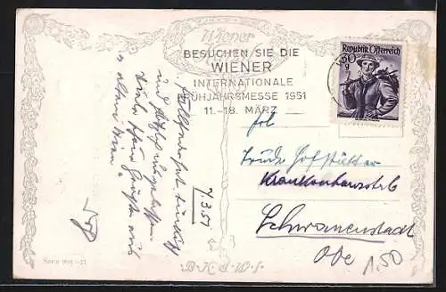 Künstler-AK Wien, Am Hof, Markt