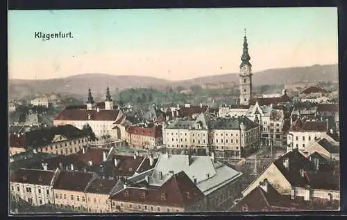 AK Klagenfurt, Teilansicht aus der Vogelschau