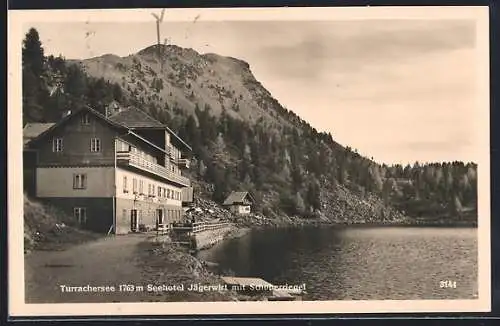AK Turracherhöhe /Steiermark, Seepartie mit Seehotel Jägerwirt, Inh. Hans Brandstätter