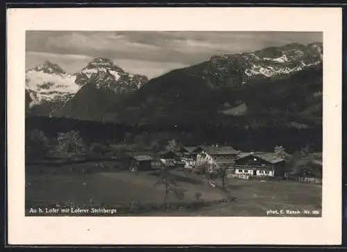 AK Au, Gesamtansicht des Ortes aus der Ferne