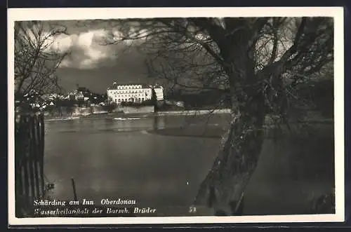 AK Schärding am Inn, Wasserheilanstalt der Barmherzigen Brüder