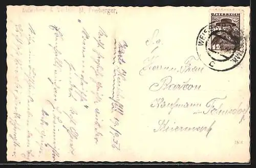 AK Weisskirchen, Teilansicht mit Kirche