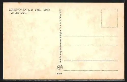 AK Waidhofen a. d. Ybbs, Partie an der Ybbs