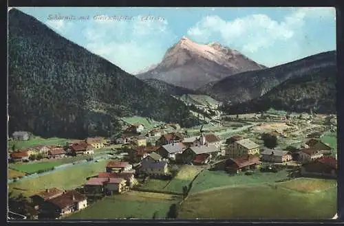 AK Scharnitz, Teilansicht mit Gleirschspitze