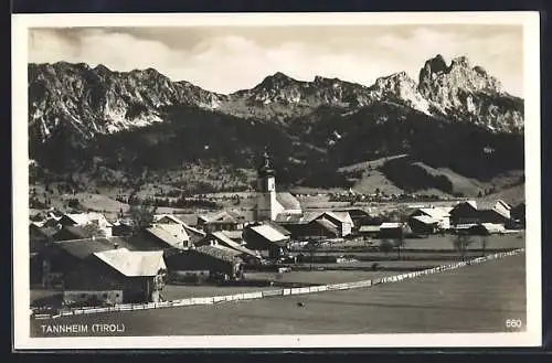 AK Tannheim /Tirol, Teilansicht mit Kirche